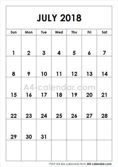 10 best 2018 calendar images a4 size months in a year blank calendar the year calendar