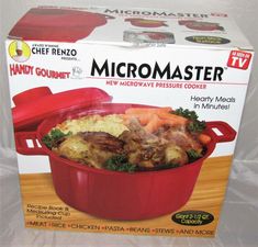 renzo micromaster cooker pressure chef microwave pasta recipes rice qt meat