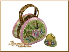 41 Best Porcelain Purses Images In 2018 Trinket Boxes Limoges Fl Handbag With Purse By Beauchamp Print Box Cute Glass