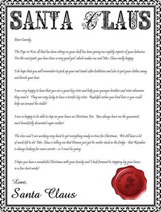 santa claus letterhead will bring lots of joy to children