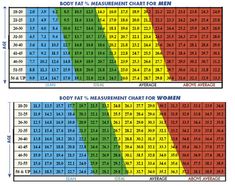 what is body fat percentage how to find your perfect look body fat and weight chart
