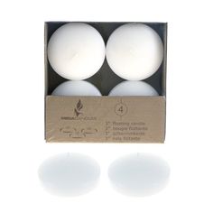 Mega Candles Set of 36 Unscented 1.5 Floating Disc Candles Ivory