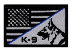 2Pc Pack Thin Red Line Fire Fighter EMS Flag Embroidered Iron On Patch