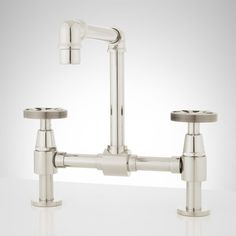 Fresh Brushed Nickel Bathroom Faucets Clearance Home Furniture One Signature Hardware 929279 No Edison 1 0 Gpm Bridge Bathroom Faucet With Pop Up D
