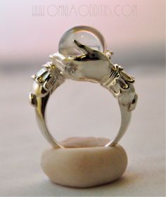 Italian Coral Ring Copper Ring Electroformed Square Gemstone Ring Copper Jewelry Ball Ring