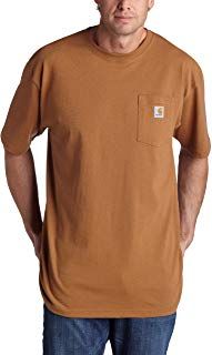 Regular and Big /& Tall Sizes Carhartt Mens K87 Workwear Pocket Short Sleeve T-Shirt