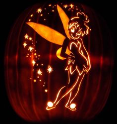 23 best tinkerbell pumpkins images pumpkin carvings disney tinkerbell pumpkin carving
