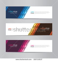 vector abstract banner design modern web template banner template