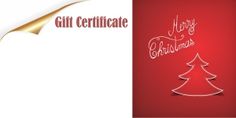 christmas gift certificate templates that can be personalized for