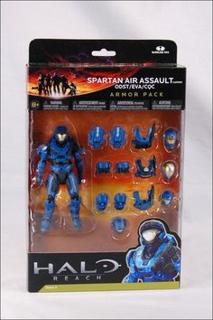 HALO MEGA BLOKS GREEN UNSC SPARTAN AIR ASSAULT W// SMG MINI FIGURE