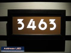 29 Best Address Led Illuminated House Numbers Images Address Led Illuminated Street Signs Are Constructed Of Aluminum With Stainless Steel Hardware To Ensure Long Lasting Durability