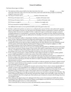 pet sitting templates