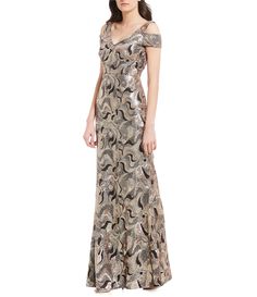 Aidan Mattox Womens Sequined V-Neck Party Cocktail Dress BHFO 5575