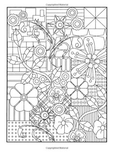 Free Coloring Page Flower Designs
