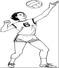 Voleibol dibujos para colorear