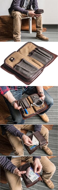 Muzzle Rhinoceros Horn Meal Leather Passport Holder Cover Case Travel One Pocket