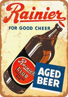 MARATHON BEER LABEL 9/" x 12/" METAL SIGN