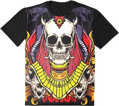 Rainbow Sugar Skull Unique Design In Hard-To-Find Colors Plus Size Premium Designer Soft Cotton T-Shirt