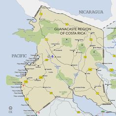 25 Best Costa Rica Maps Images On Pinterest Trail Map Of The Guancaste Region Costa Rica Conquered Kendra This Has Good