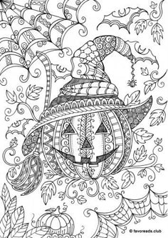 Coloriage De Citrouille Halloween Gratuit