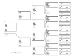 95 best family tree charts templates images on pinterest family