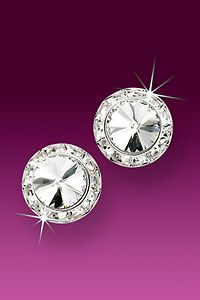 Horse Show Competition Earrings 13mm Topaz