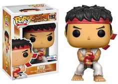 FUNKO POP STREET FIGHTER RYU WHITE HEADBAND EXCLUSIVE FREE POP PROTECTOR