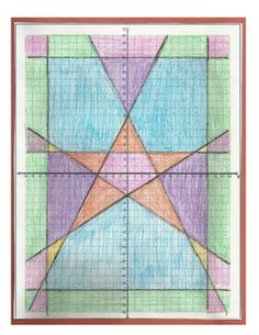 Stained Gl Window Linear Equations Project Math Maths Algebra Graphing Linear Equations Quilt Project