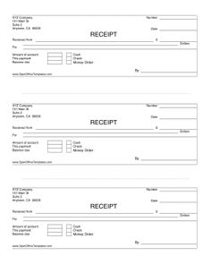 this free cash receipt template helps you create cash receipts for