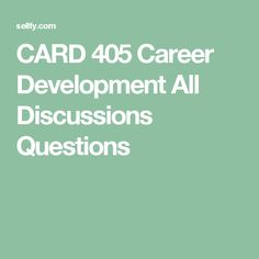 why is understanding yourself important in your career development