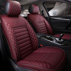 Dacia Logan 2x Front imitación cuero funda del asiento fundas para asientos gris X