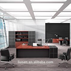 Quality Assurance Durable Boss Office Furniture Luxury Solid Wood Modern Desk