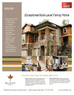 real estate flyer templates edit and print flyer templates