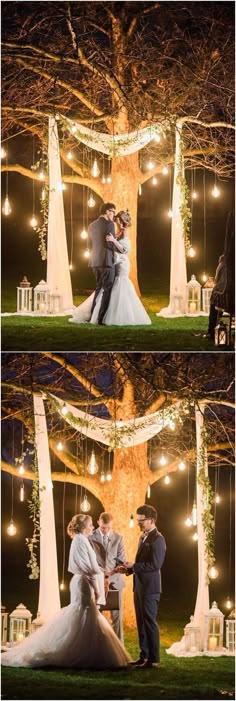 Stylish Bali Wedding With A Fun Party Vibe Bride In Lazaro Beleuchteter Baum Als Trauung Kulisse Hochzeiten Hochzeitsideen Hochzeit