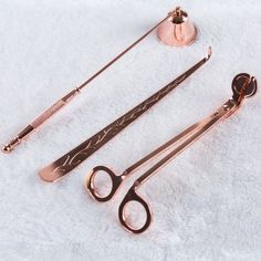 Candle Wick Dipper Oil Lamp Trimmer Extinguish Scissor Cutter Luxury 4 Colour Fa