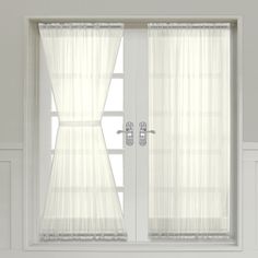 105 Best Window Curtains Images Dark D Abri Ivory Crushed Sheer Door Curtain Panel French Panels For Window