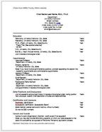 Medical school admissions resume