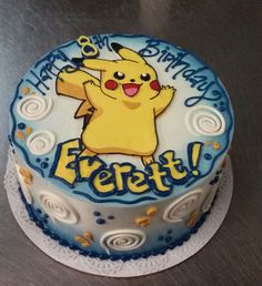 Pokemon Inspiré nom et numéro personnalisé gâteau comestible glaçage Topper