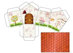 ** Oso y bayas ** Ideal Para Manualidades A4 Hermosa Die Cut Decoupage
