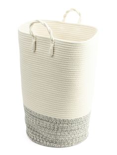 /& Lrg. Sml,Med Set of 3 White Storage Hamper Basket With White Lining