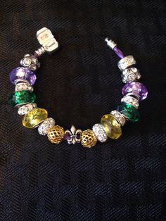 Carnival Queen Bracelet Mardi Gras Jewelry Statement Trendy Unique Accessory