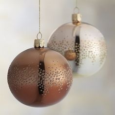 Santa/'s Quarters Holiday Ornaments White Frost Silver Glitter and Silver Shiny Nativity Scene