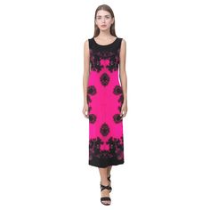 43 Best My Designer Dresses Images For Fractal Morning Is Breaking Abstract Phaedra Sleeveless Open Fork Long Dress Model D08