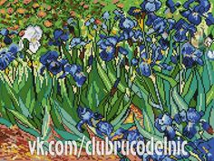 Irises Passport Holder Fabric Van Gogh
