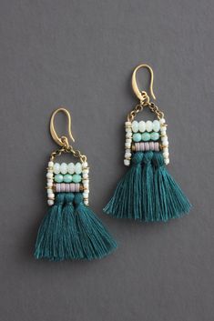 Bushy Fabric Flower Earrings Choose Color