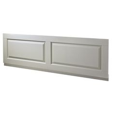 VeeBath Linx White Gloss MDF Wood Front Side /& End Bath Panel Adjustable Plinth