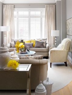 51 Best Gray And Cream Family Room Ideas Images On Pinterest Brown Grey Yellow Living Room Design Ideas Pictures Remodel And Decor