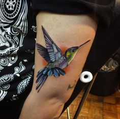 custom color hummingbird tattoo bayside tattoo traverse city custom color hummingbird tattoo bayside tattoo traverse city