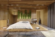 camera-da-letto-moderna-parete-mattoni-armadio-bianco-letto-legno ... camera-da-letto-moderna-parete-mattoni-armadio-bianco-letto-legno ...