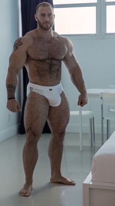 Muscly bear rams arsehole